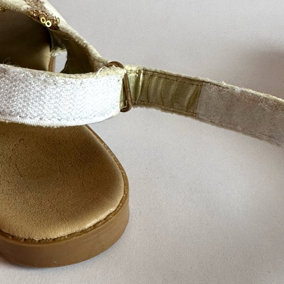 Joyfolie Tessa lace up sandals with Gold accents Size Y4 - Picture 12 of 15